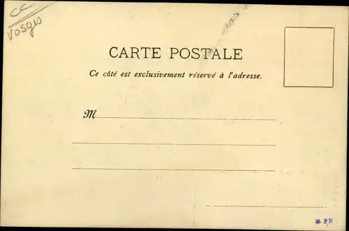 Mondschein Passepartout Ak Bruyères Vosges, Place Stanislas et l´Avison