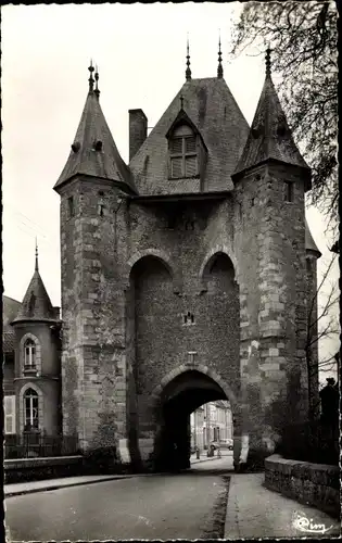 Ak Villeneuve sur Yonne, Porte de Sens