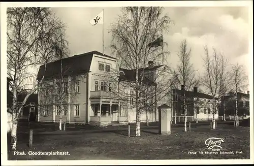 Ak Piteå Schweden, Goodtemplarhuset