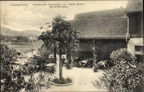 Ak Neckargemünd am Neckar, Griechische Weinstube zur Stadt Athen