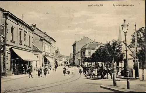 Ak Dudweiler Saarbrücken im Saarland, Saarbrücker Straße, Geschäft
