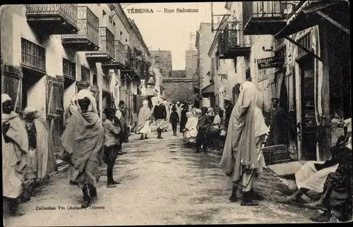 Ak Tébessa Algerien, Rue Salomon