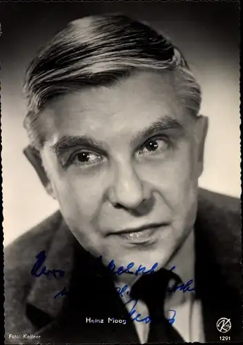 Ak Schauspieler Heinz Moog, Portrait, Autogramm