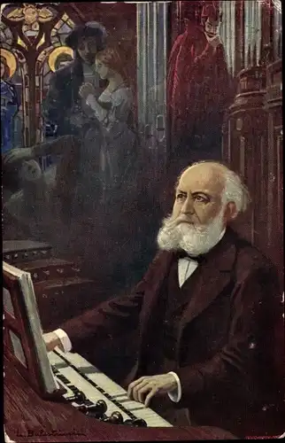 Künstler Ak Balestrieri, L., Französischer Komponist Charles François Gounod, Faust