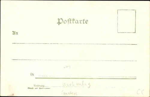 Litho Liebespaar im Wald, Am Donnerstag geht's schon bergab...