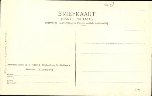 Ak Sliedrecht Südholland Niederlande, Dorpsgezicht benedenkerk