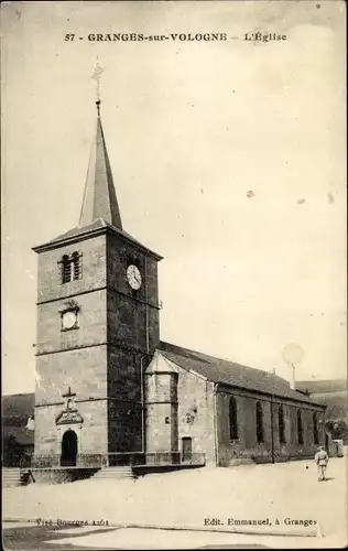 Ak Granges sur Vologne Vosges, Kirche, Außenansicht, L'Eglise