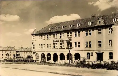 Ak Prenzlau in der Uckermark, Hotel Uckermark, Seitenansicht