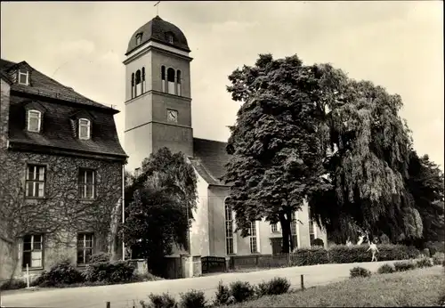 Ak Mosel Zwickau in Sachsen, Kirche, Außenansicht