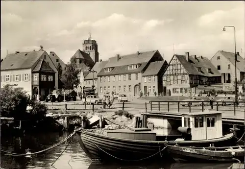 Ak Wolgast in Mecklenburg Vorpommern, Am Hafen, Kutter