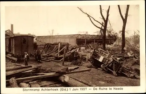 Ak Achterhoek Gelderland, Stormramp 1927, de Ruine te Neede