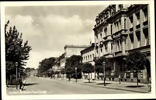 Ak Guben in der Niederlausitz, Wilhelm Pieck Straße