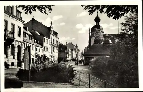 Ak Glauchau Sachsen, Straßenpartie Leipziger Straße