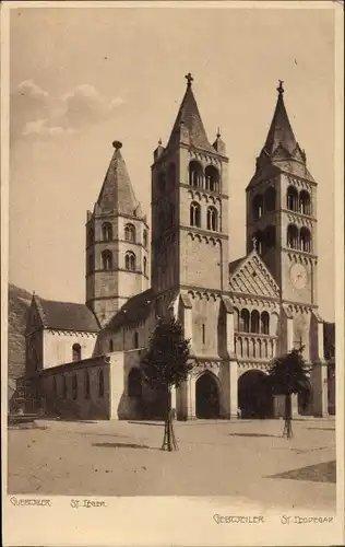 Ak Guebwiller Gebweiler Elsass Haut Rhin, Kirche St. Leger