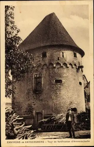 Ak Ammerschwihr Ammerschweier Elsass Haut Rhin, Tour de fortification