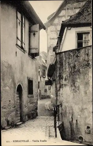 Ak Ribeauvillé Rappoltsweiler Elsass Haut Rhin, Vieille Ruelle