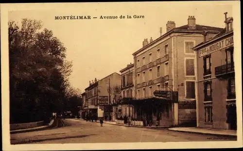 Ak Montélimar Drôme, Avenue de la Gare