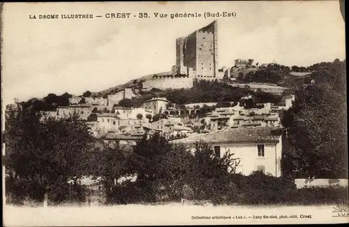 Ak Crest Drome, Vue generale Sud Est