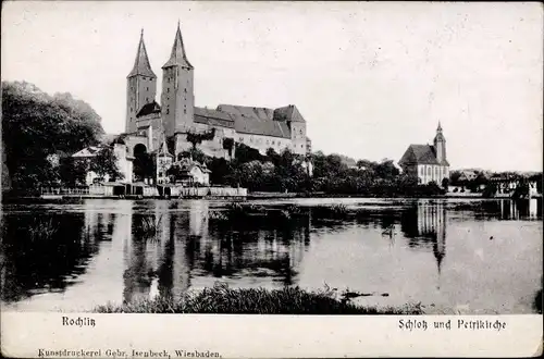 Ak Rochlitz an der Mulde, Schloss, Petrikirche