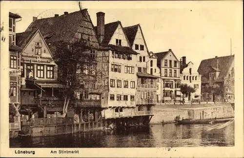 Ak Lüneburg in Niedersachsen, am Stintmarkt