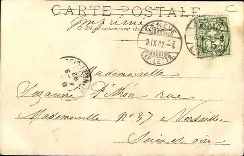 Ak Genève Genf Schweiz, Place Bel- Air, Platz