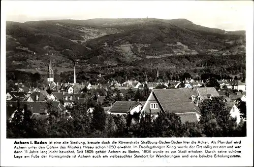 Ak Achern in Baden Schwarzwald, Panorama