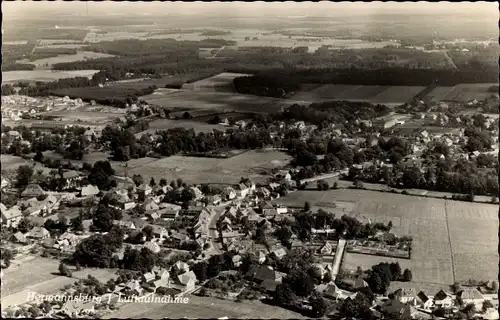 Ak Hermannsburg Südheide in der Lüneburger Heide, Fliegeraufnahme