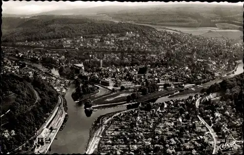 Ak Hann. Münden in Niedersachsen, Zusammenfluss von Wera und Fulda