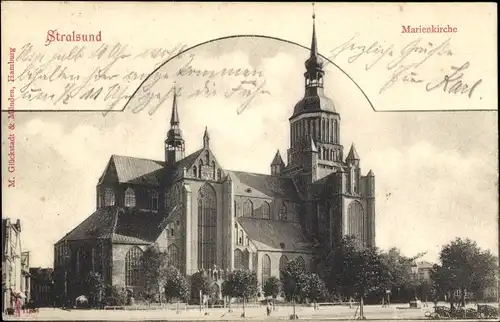 Ak Stralsund in Vorpommern, Marienkirche