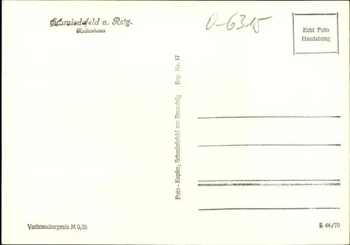 Ak Schmiedefeld am Rennsteig Suhl, Kulturhaus, Innenansicht, Saal