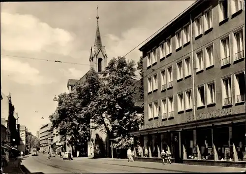 Ak Cottbus in der Niederlausitz, Spremberger Straße, Geschäft, Kirche