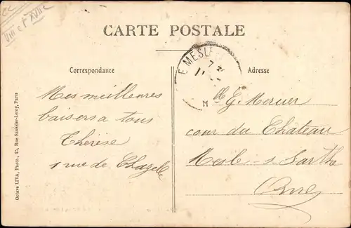 Ak Paris XVII., Rue de Courcelles