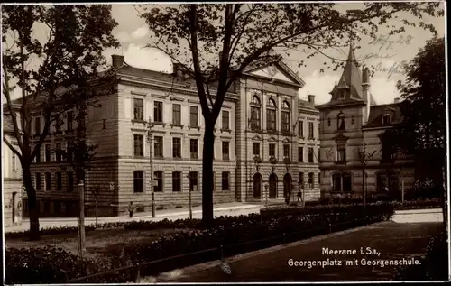 Ak Meerane in Sachsen, Georgenplatz