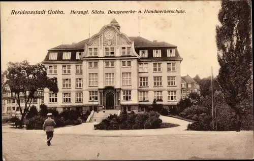 Ak Gotha im Thüringer Becken, Herzogl. Sächs. Baugerwerbeschule