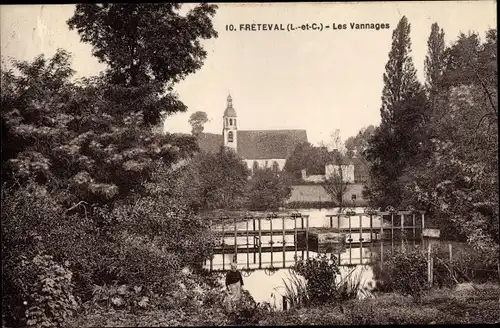 Ak Fréteval Loir et Cher, Les Vannages