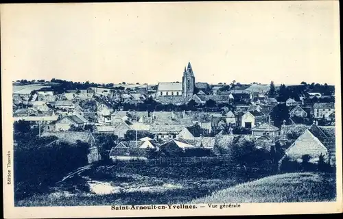 Ak Saint Arnoult en Yvelines, Vue generale