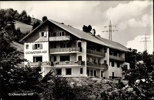 Ak Bühl am Alpsee Immenstadt im Allgäu, Pension Gschwender Hof