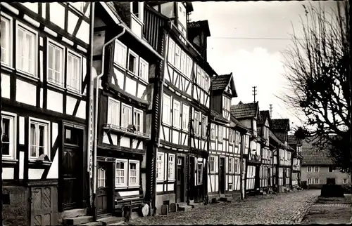 Ak Lauterbach Schwarzwald, Alte Fachwerkhäuser, oberer Graben