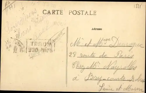 Ak Moret-sur-Loing Seine et Marne, Vue sur le Loing