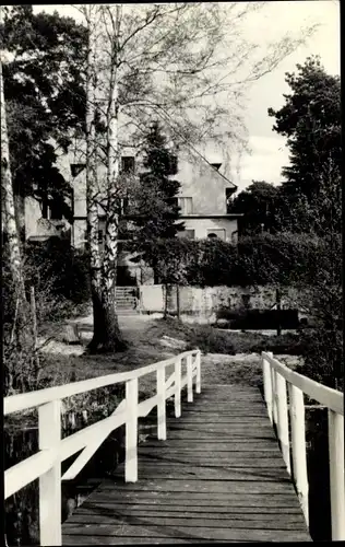 Ak Wendisch Rietz, HOG Scharmützeleck, Husarenbucht am Scharmützelsee, Steg