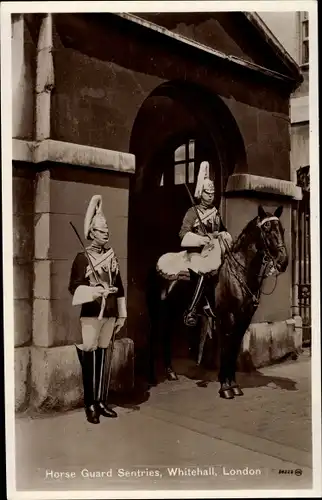 Ak London City England, Horse Guard Sentries, Whitehall, Saint James Park