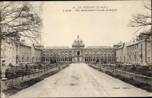 Ak Le Vésinet Yvelines, Asile national, vue d'ensemble, Facade principale