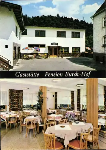 Ak Gemünden Weilrod im Taunus, Gaststätte Pension Burck Hof