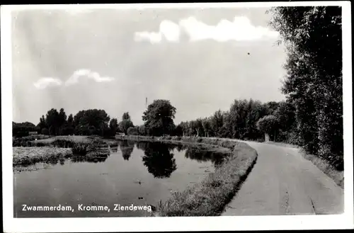 Ak Zwammerdam Südholland, Kromme, Ziendeweg