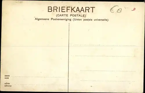 Ak Groningen Niederlande, Singel langs Zuider Park, St. Josefskerk