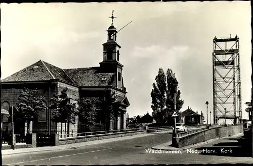 Ak Waddinxveen Südholland, Ned. Herv. Kerk, Brug