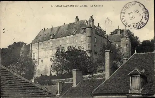 Ak Chateauneuf sur Cher, Chateau