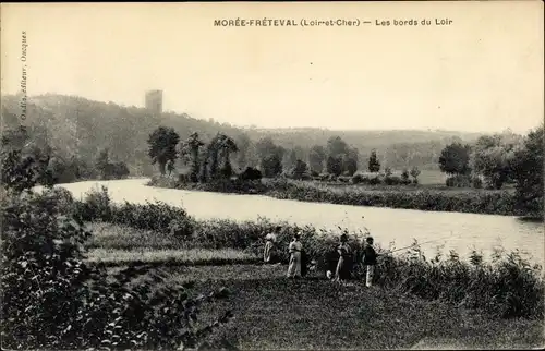 Ak Morée Loir et Cher, Fréteval, Les Bords de Loir