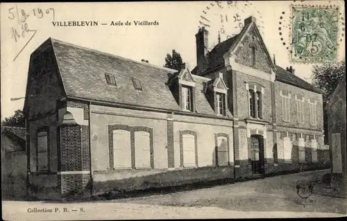Ak Villeblevin Yonne, Asile de Viellards