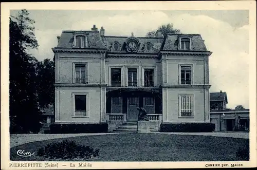 Ak Pierrefitte Seine Saint Denis, La Mairie